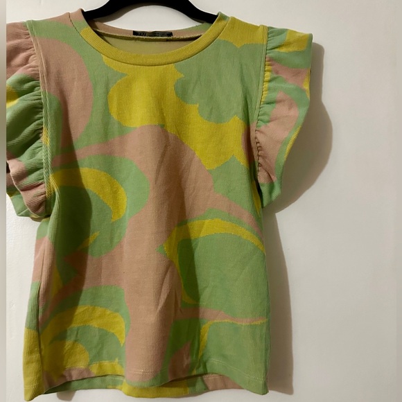 Zara Ruffled Pastel Top - Picture 5 of 11